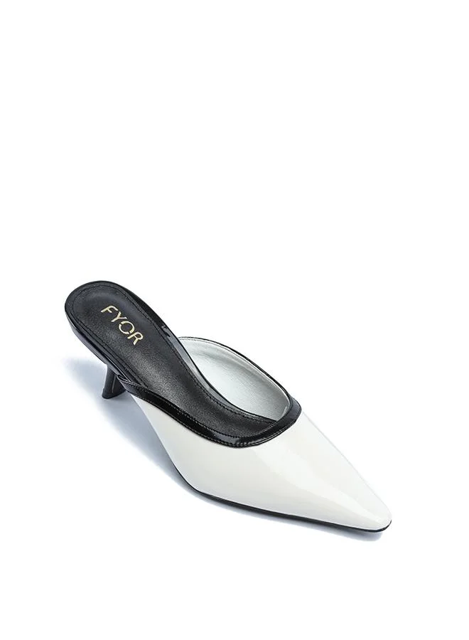 FYOR Stylish Two-Tone Pointed Mule AJ 008